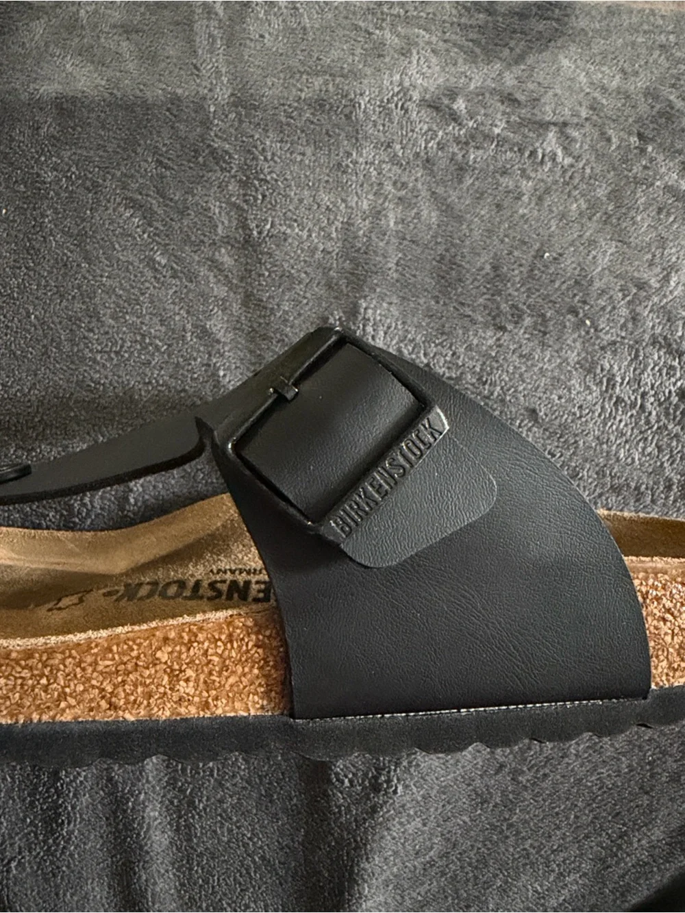 Birkenstock Ramses Black T-Strap Thong Sandals - Size 42 (US Men’s 9-9.5)